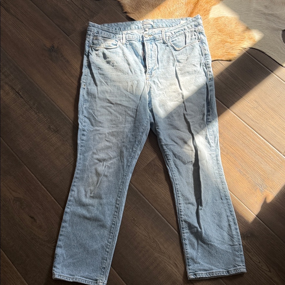Good American Light Blue Denim High Rise Jeans Style GL386T